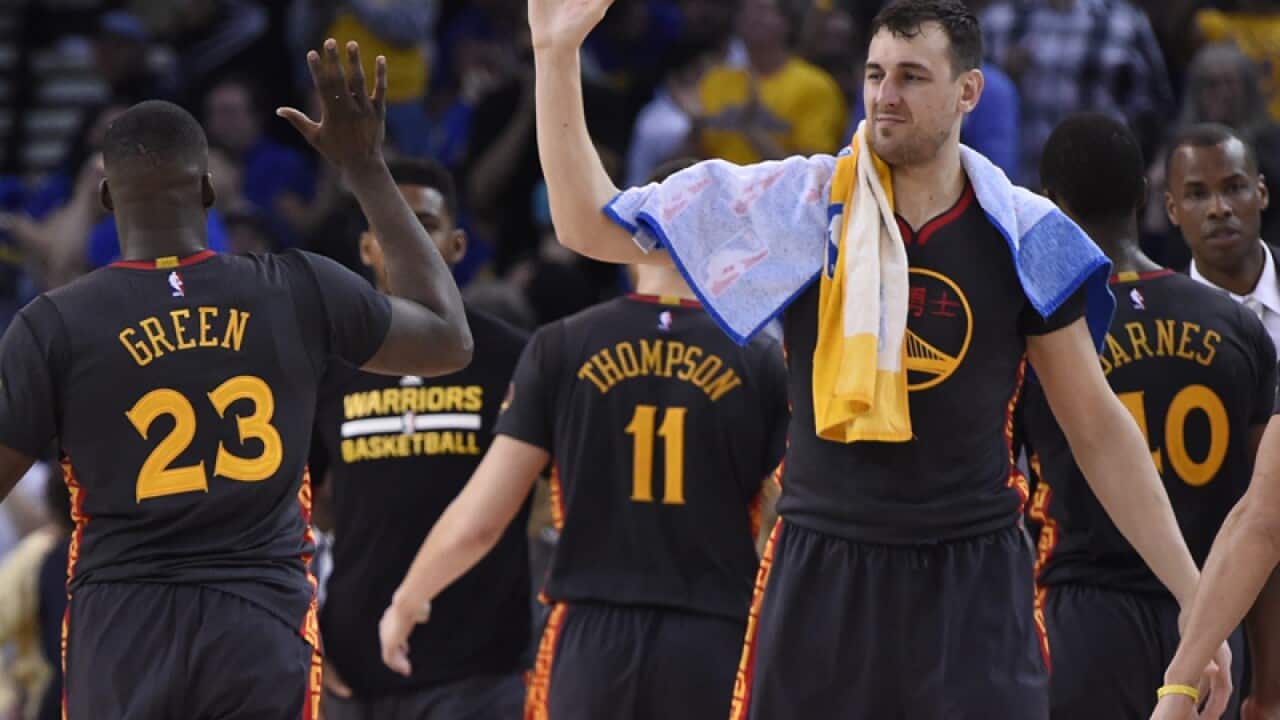 Golden State Warriors center Andrew Bogut