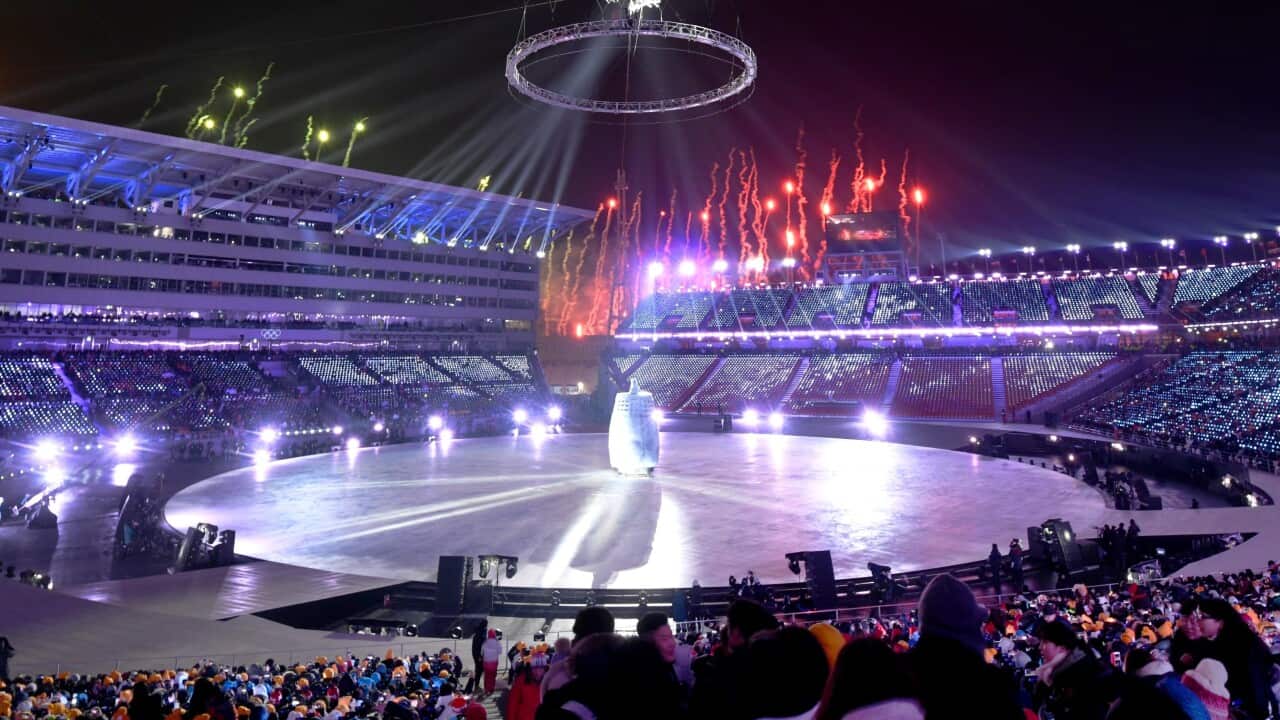 The Pyeongchang Winter Olympics opening ceremony on February 9, 2018.