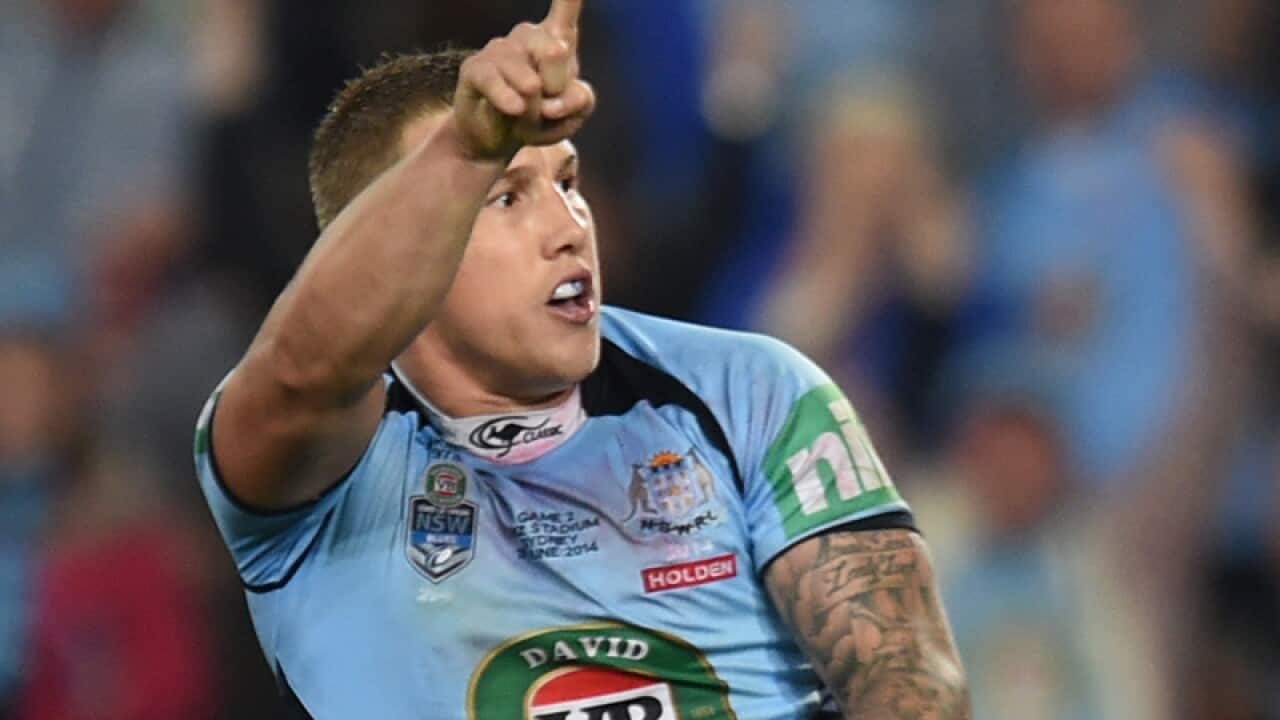 NSW's Trent Hodkinson celebrates