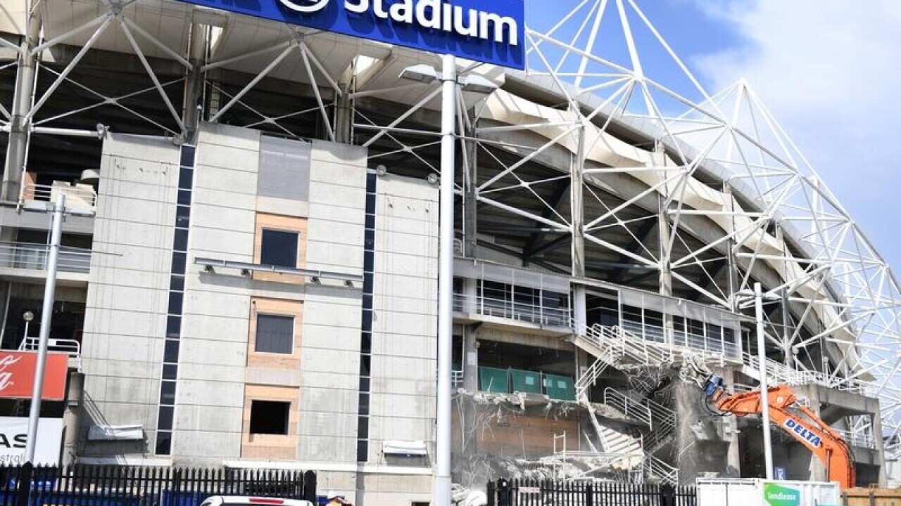 Demolition at Allianz Stadium in Sydney
