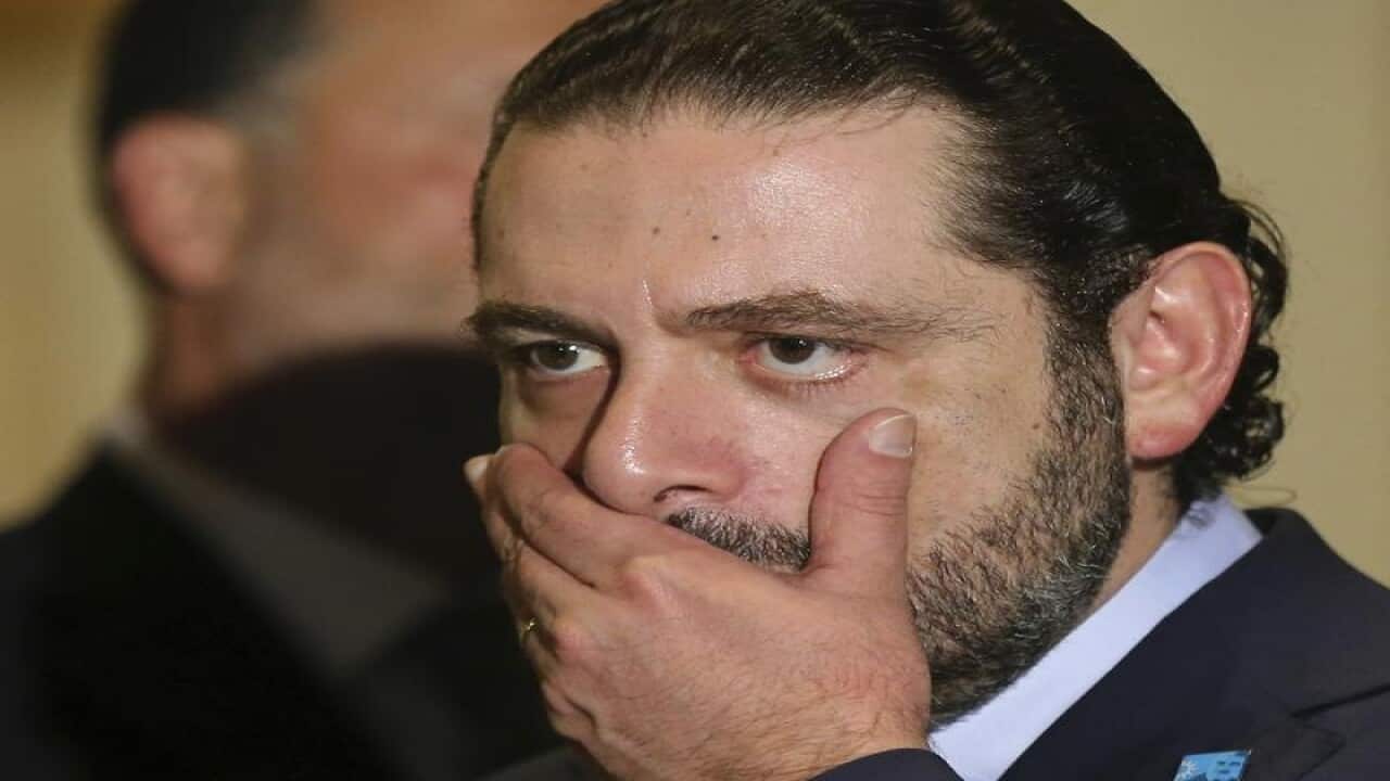 Former Lebanese prime minister Saad Hariri