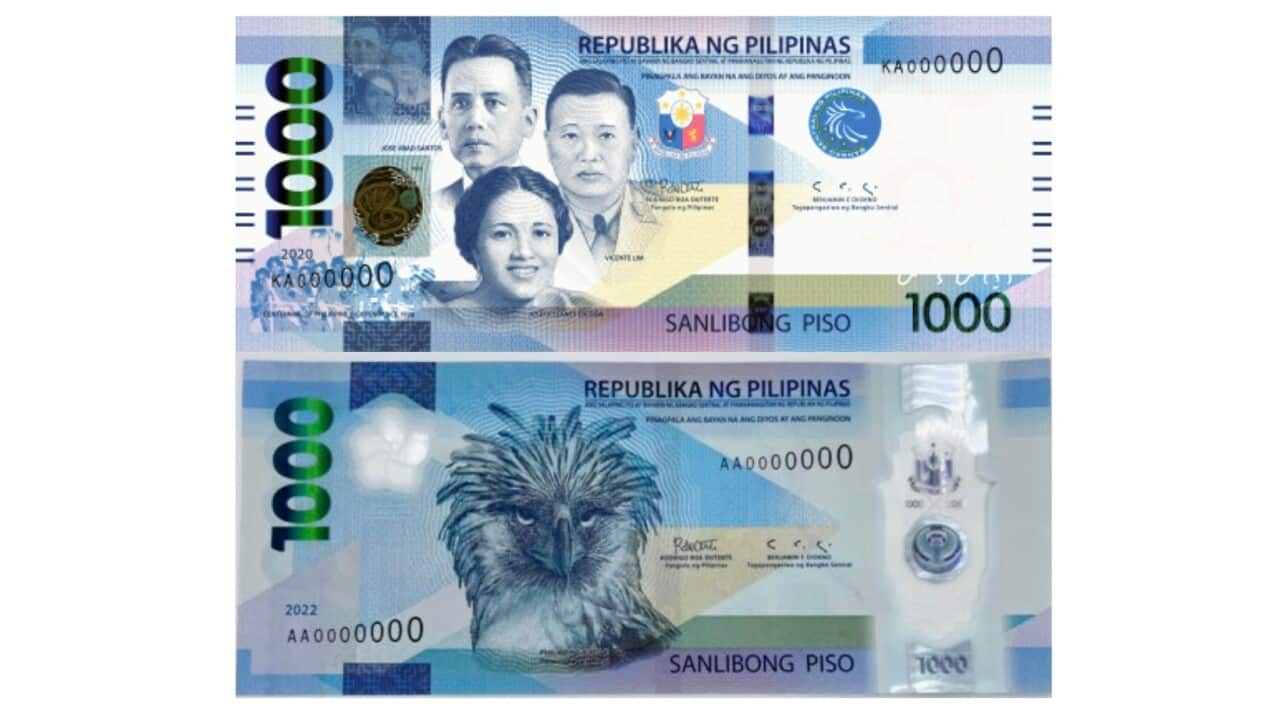new 1000 peso bill banknote from Philippines