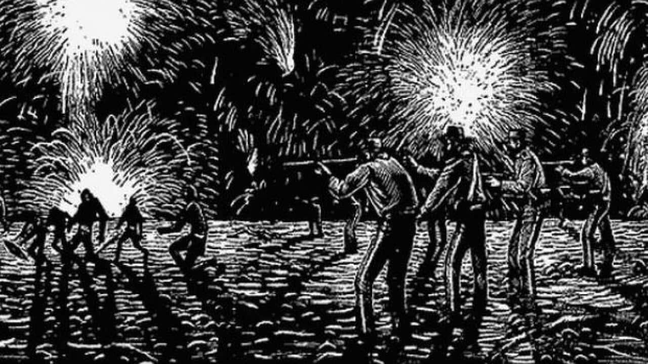 One of many frontier wars between Indigenous Australians and European settlers