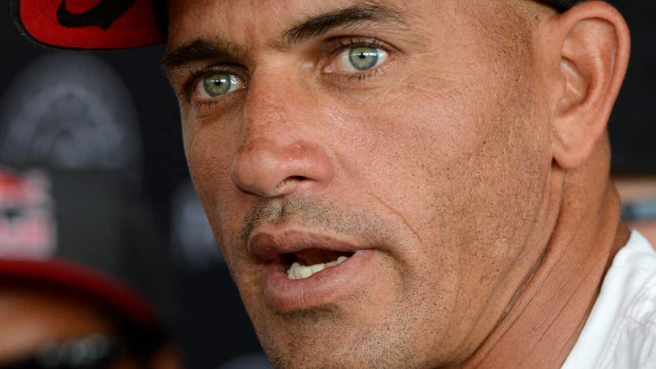 American surfing legend Kelly Slater