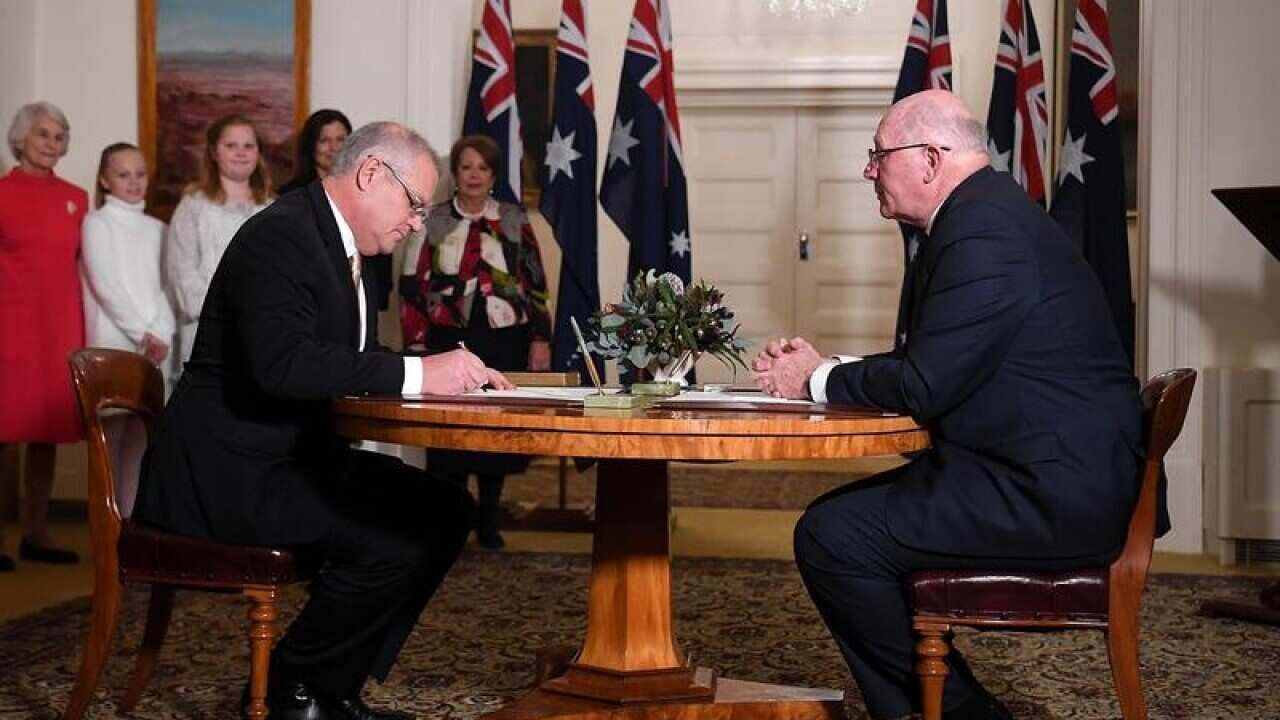 Morrison Cabinet Swearing In