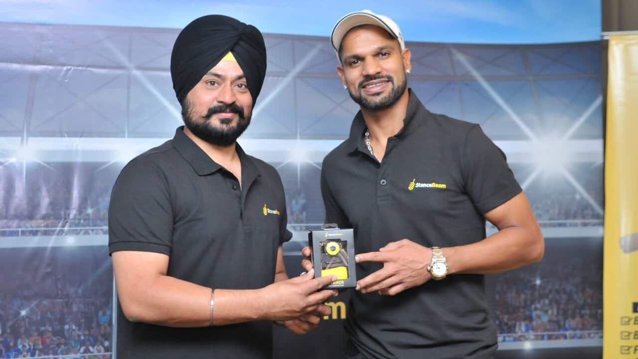 Shikhar Dhawan, the star Indian opener, launched StanceBeam's flagship product, the StanceBeam Striker, a smart cricket bat sensor in Delhi, India.