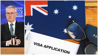 Australian Home Affairs Minister Tony Burke speaks at the National Press Club of Australia in Canberra, Thursday, October 16, 2025