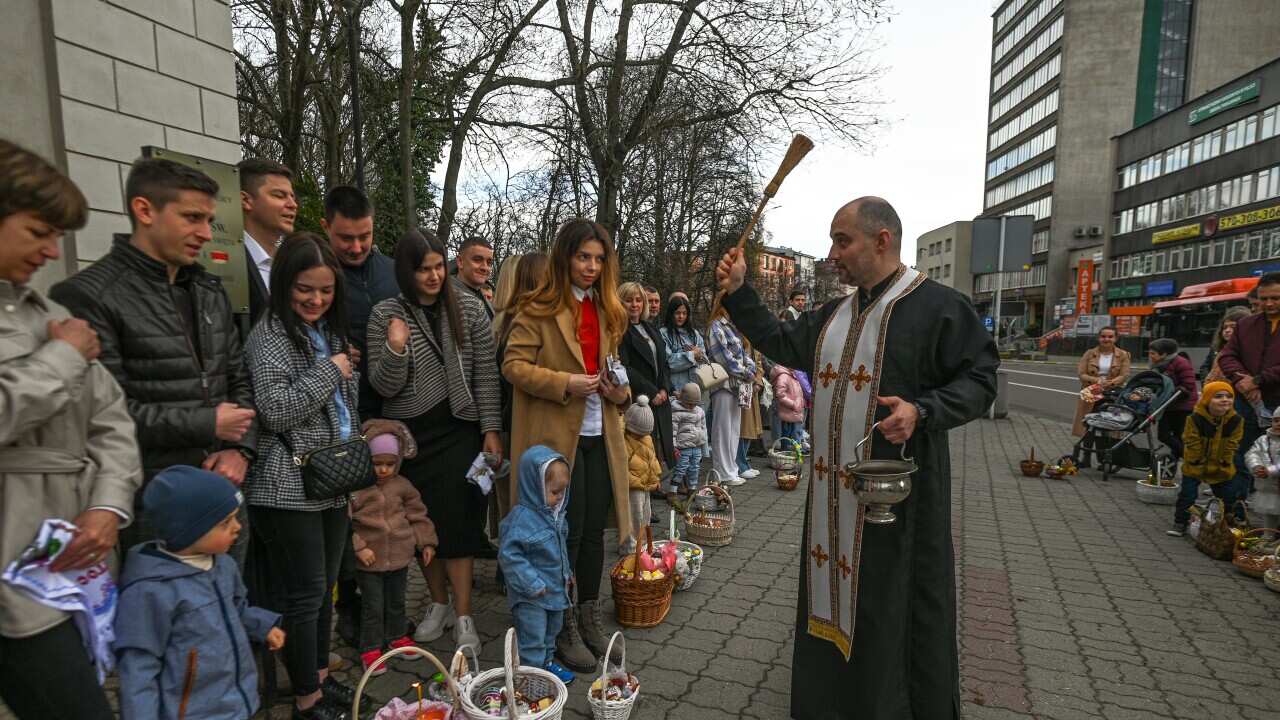 Greek Catholics Celebrate Holy Saturday In Rzeszow