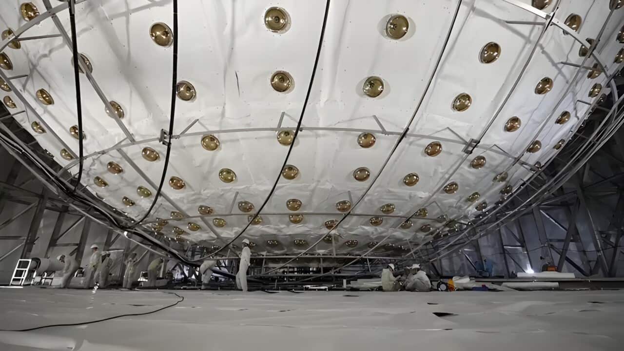 The giant neutrino detector under construction (AP).jpg