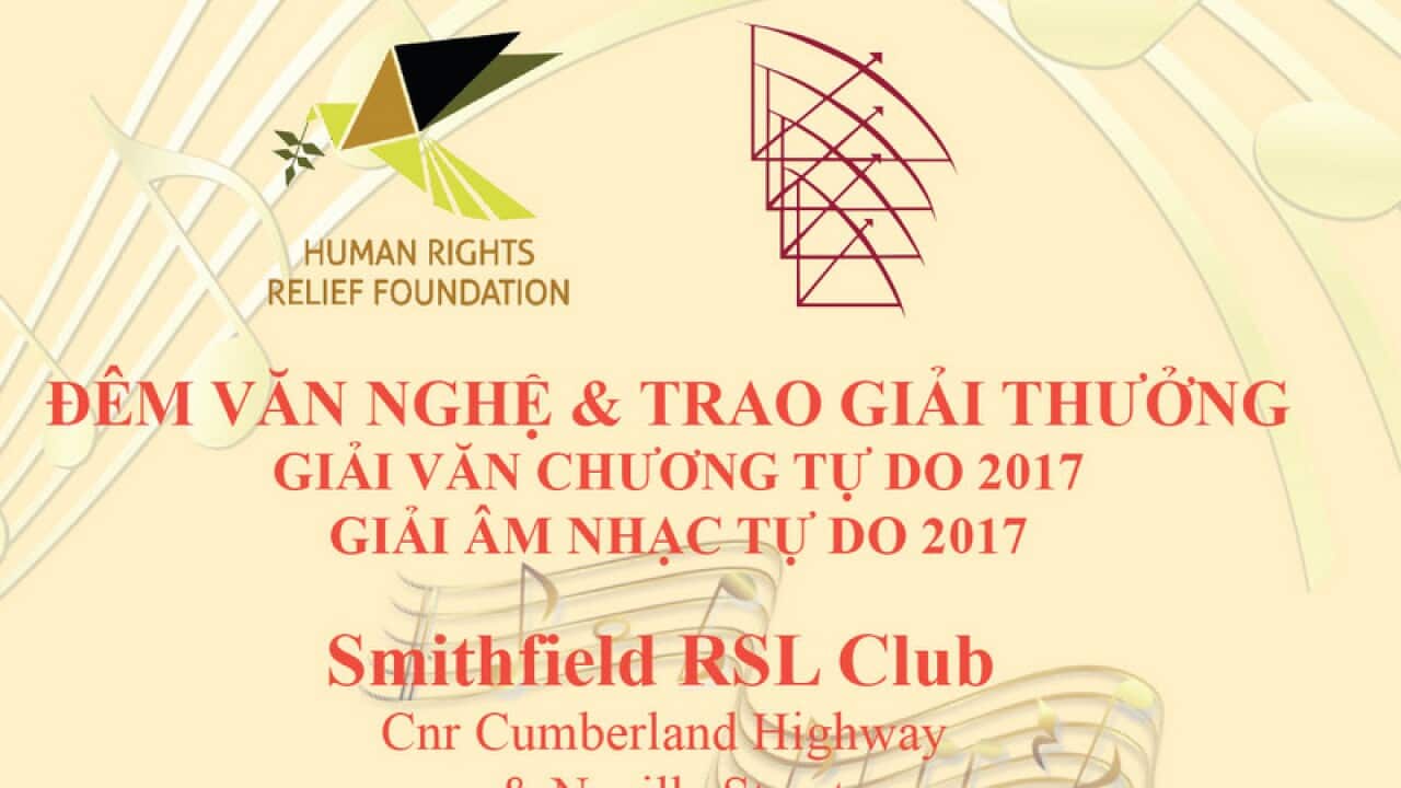 Poster Giải thưởng Văn Chương và Âm Nhạc Tự Do 2017