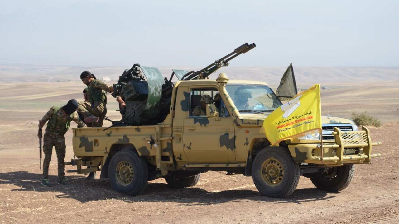 SYRIA USA SDF MILITARY EXERCISE