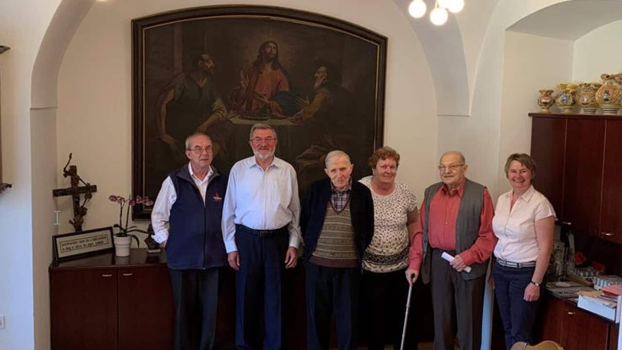 p.Ciril Božič, Marija Anžič v Kamniku