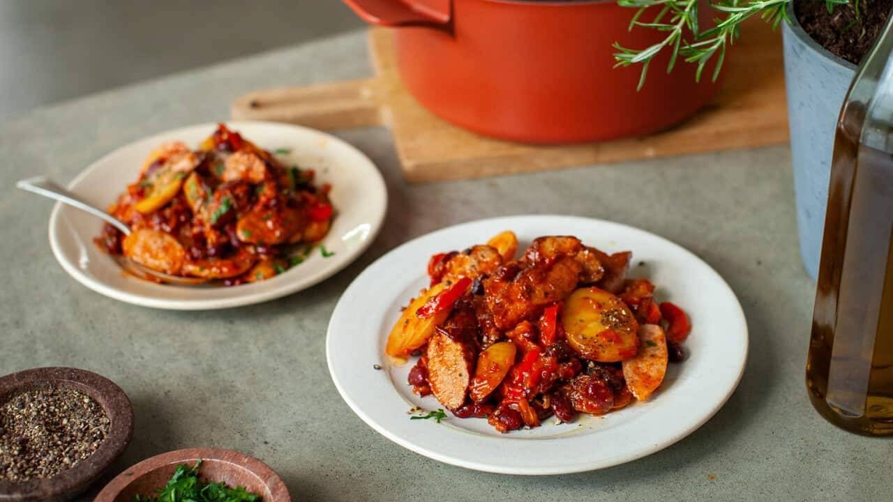 Nico Reynolds' hearty sausage hotpot