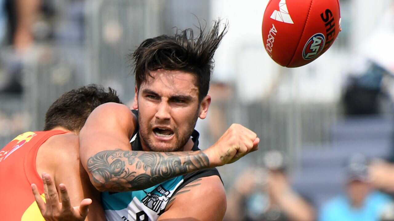 Port Adelaide forward Chad Wingard