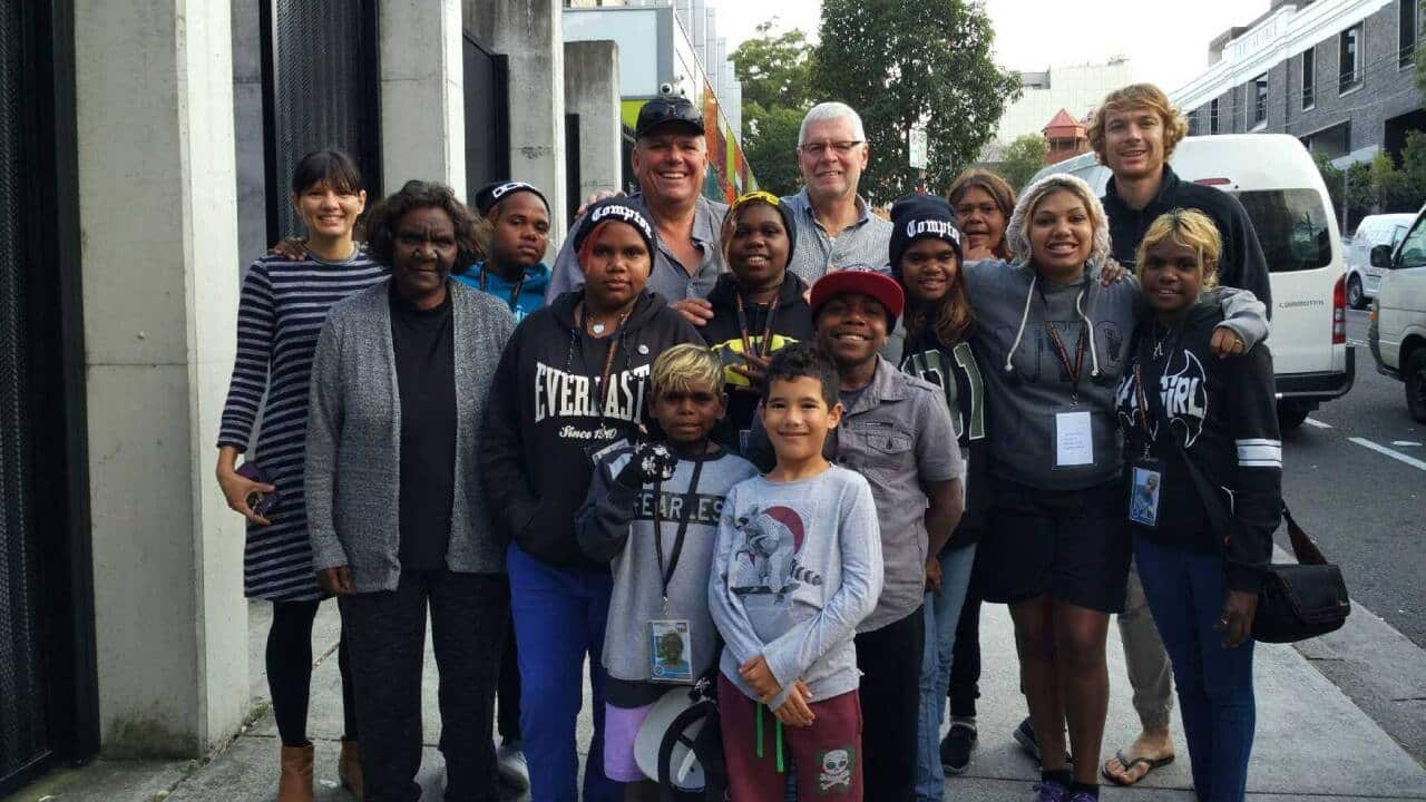 The children from Tjuntjuntjara vist Sydney