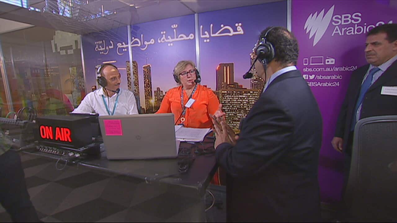 The launch of SBS Arabic24. 