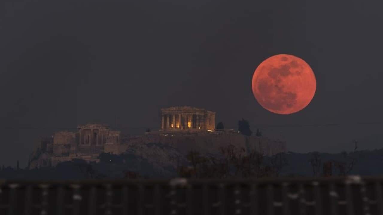 File photo of super blood moon.