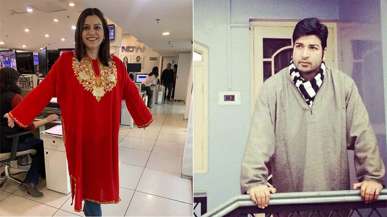 People took to social media to protest the ban on the tradition pheran in Kashmir.