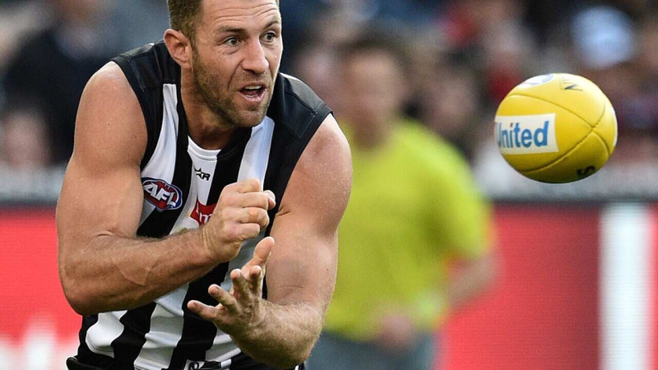 Travis Cloke of the Magpies
