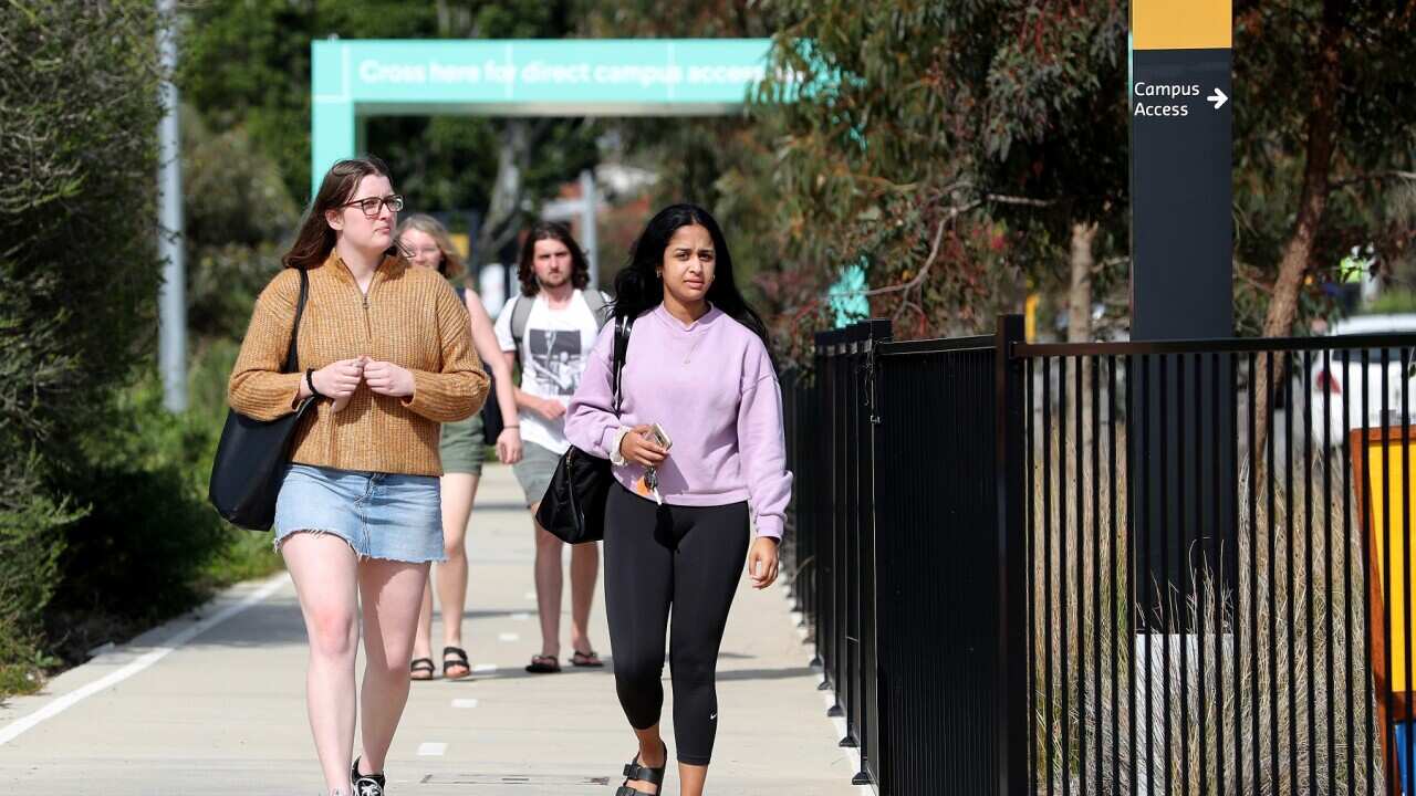Students at Curtin University, in Perth
