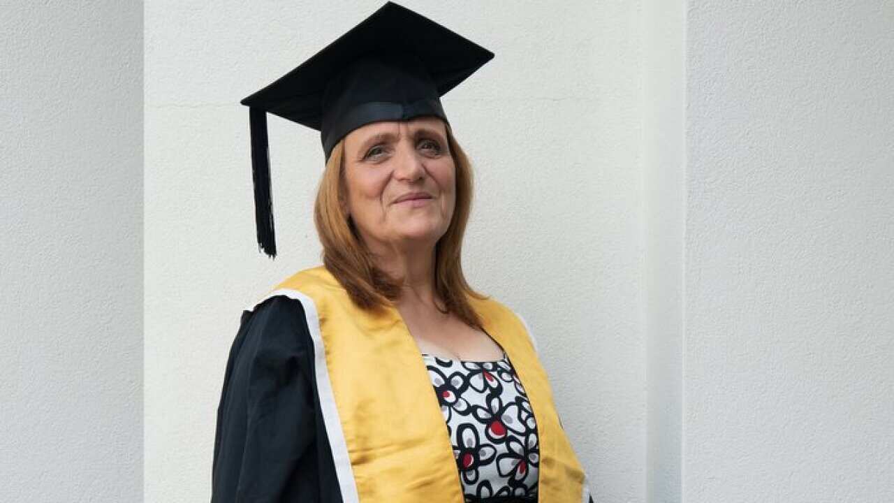 Carmen Scalia at her graduation day