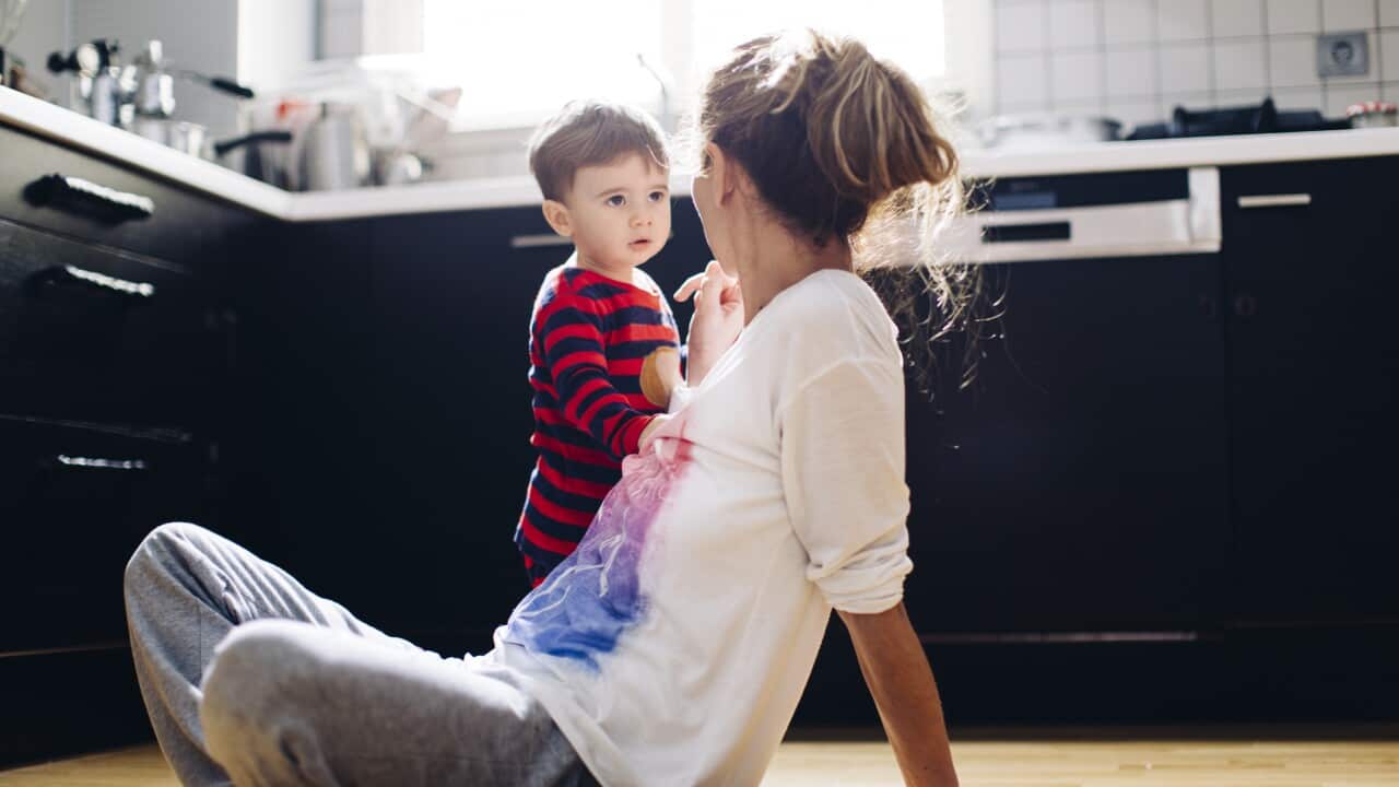 mother with her toddler son