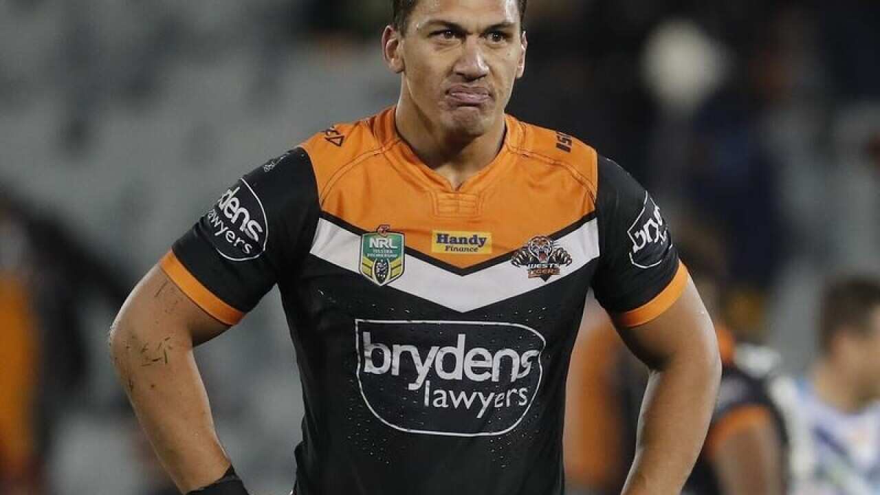 Wests Tigers forward Elijah Taylor