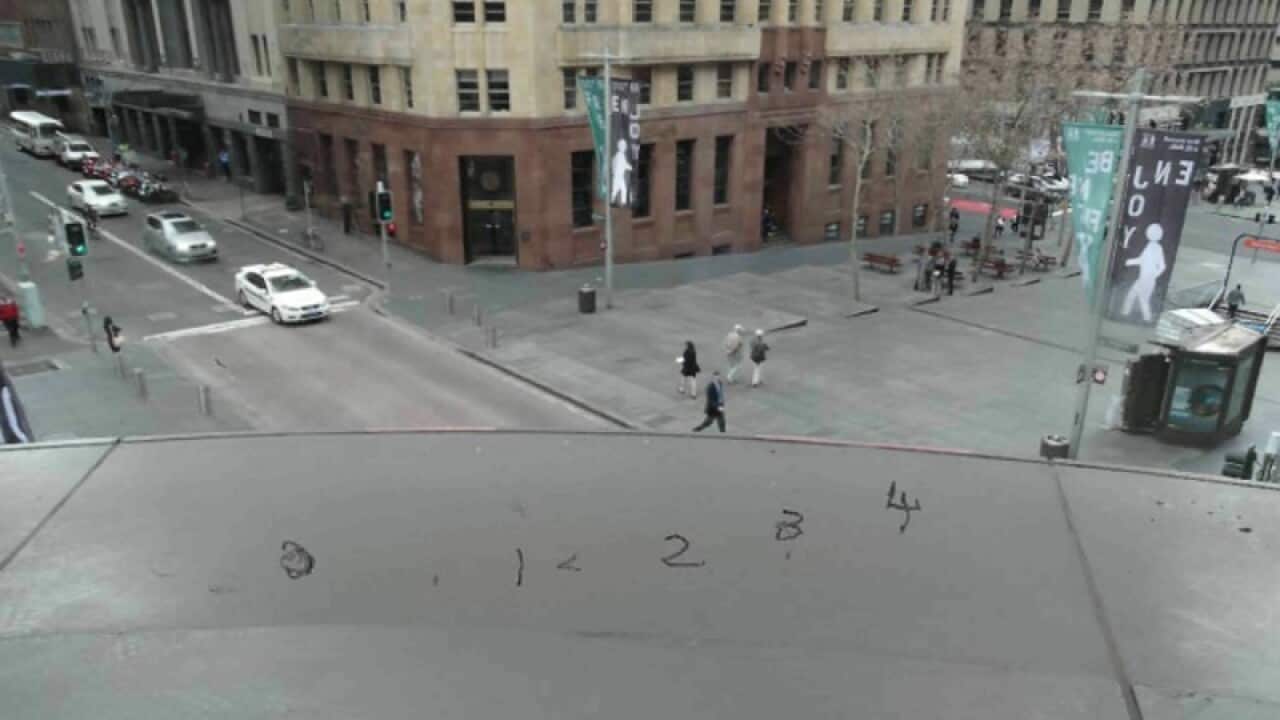 An image tendered to court of a sniper position during the siege