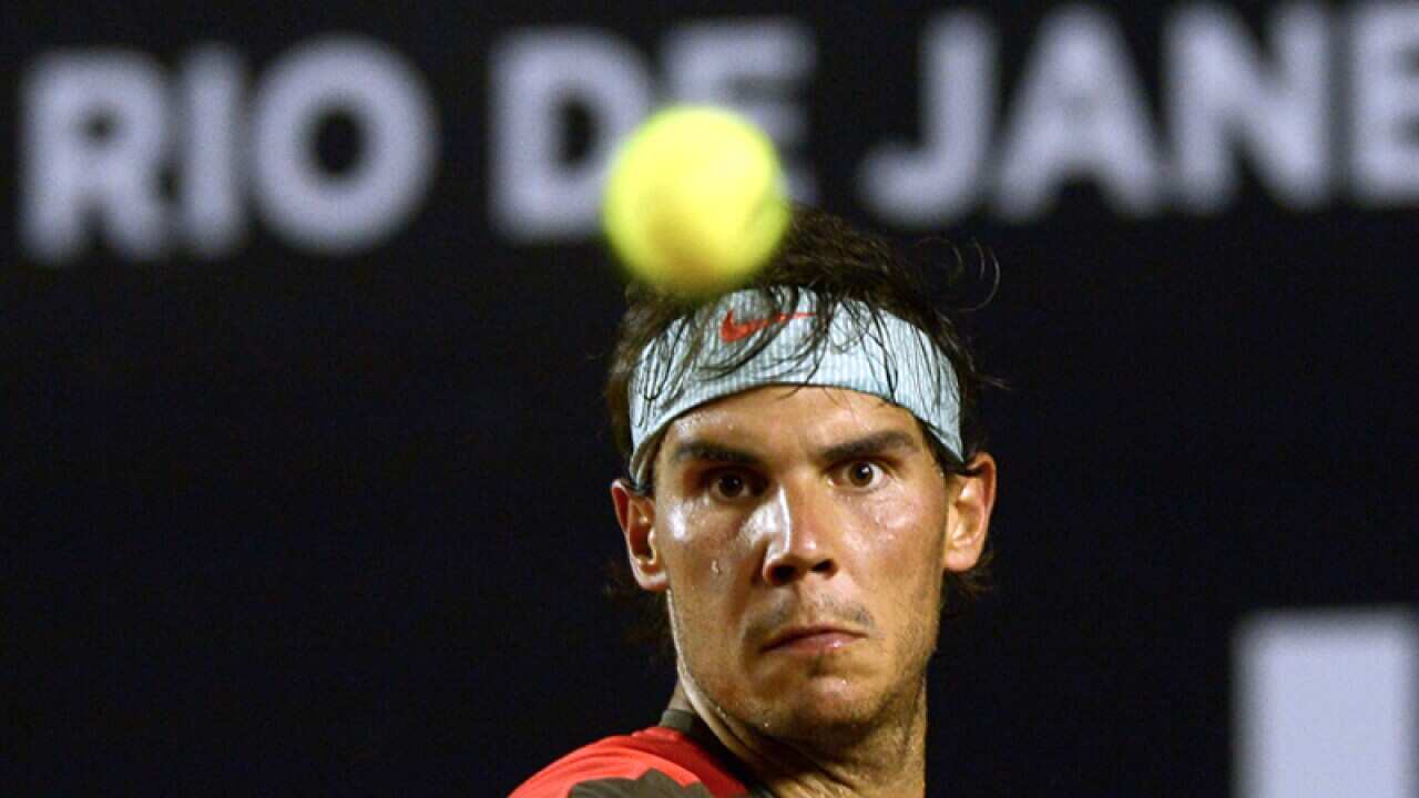 Rafael Nadal in action in Rio