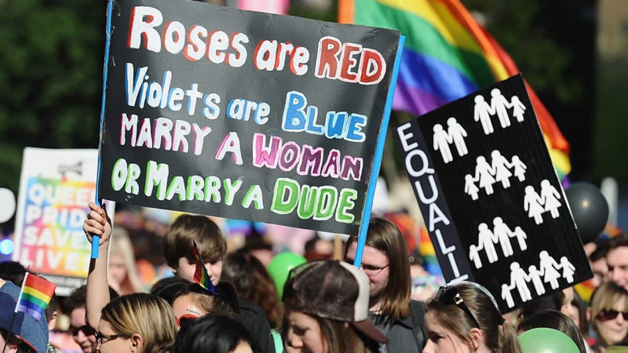 Marriage equality supporters