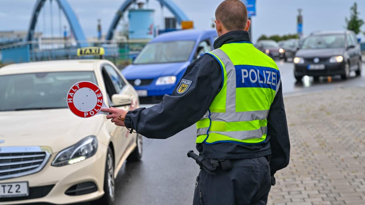 Border controls in Frankfurt