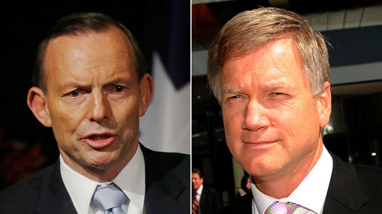 Tony Abbott (left) and Andrew Bolt.