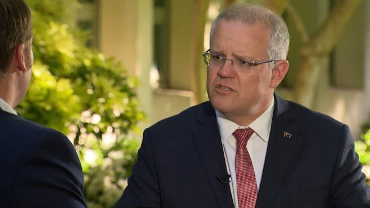 Prime Minister Scott Morrison in an interview with SBS