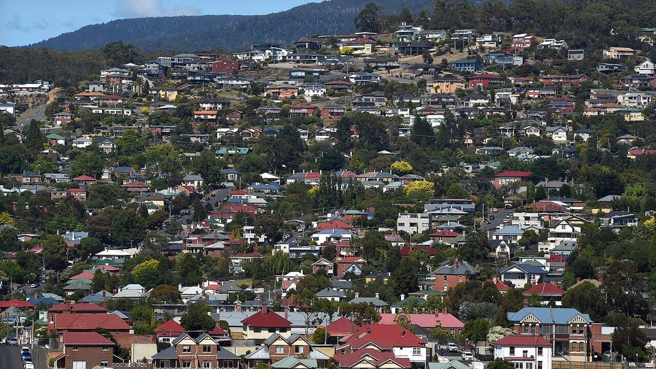 General view of residential property in Hobart