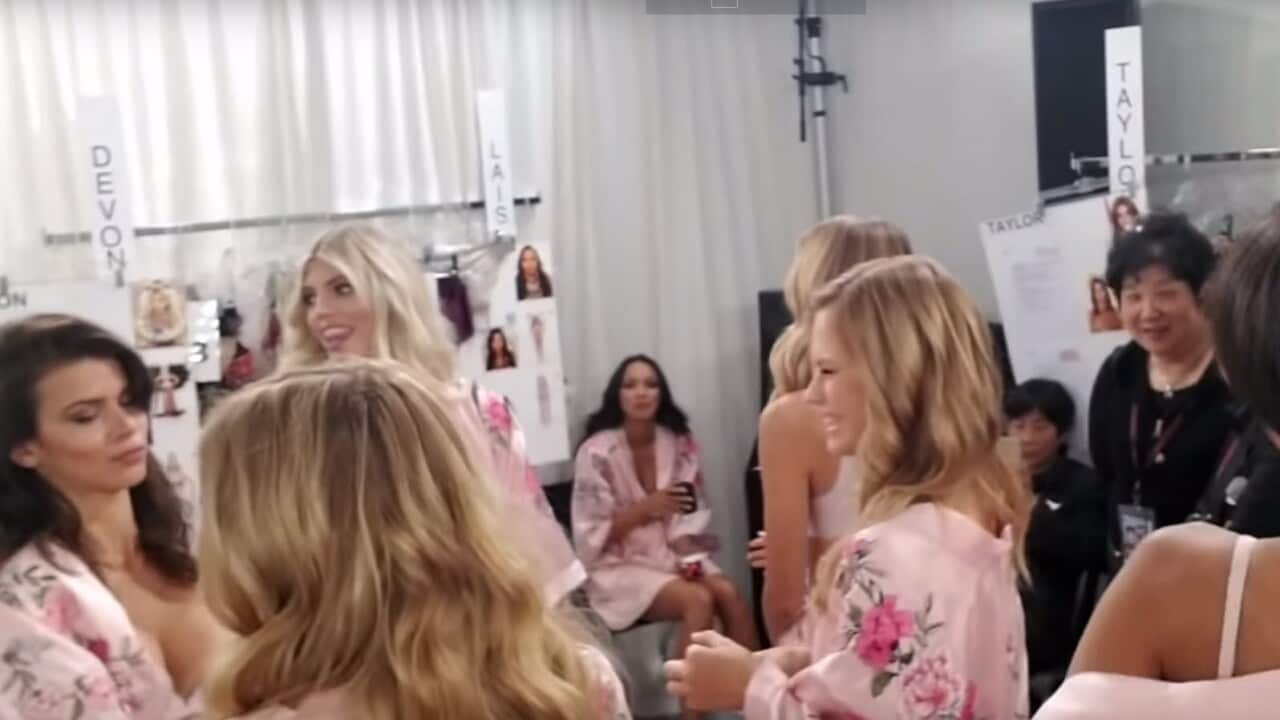 Some of the Victoria's secret models filmed singing racist slur.