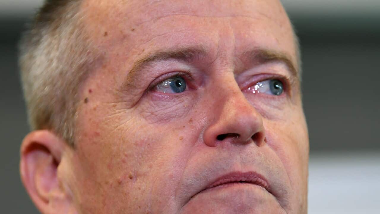 Bill Shorten became emotional as he talked about his mother. 