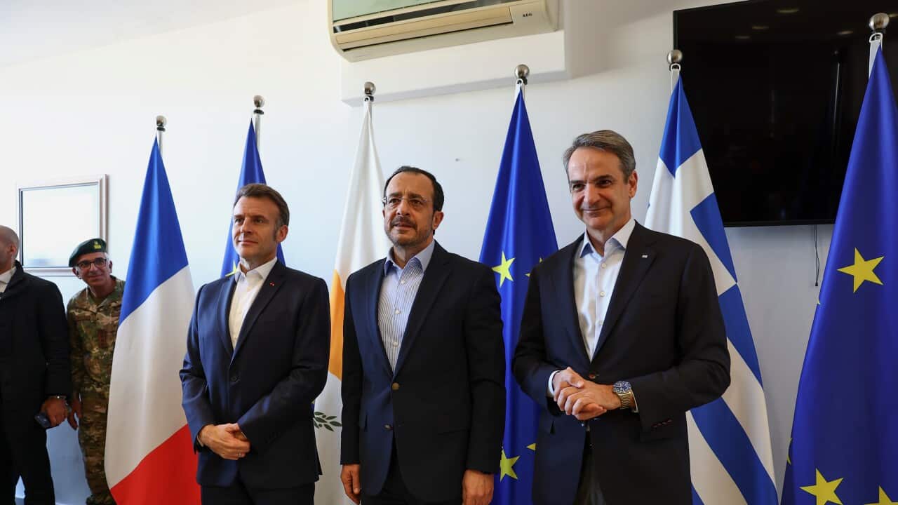 French President Emmanuel Macron visits Cyprus