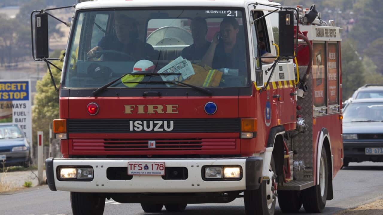 A Tasmanian firefighting crew
