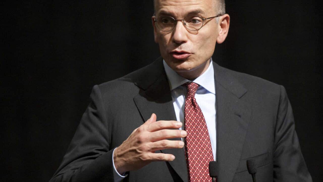 Italian premier Enrico Letta