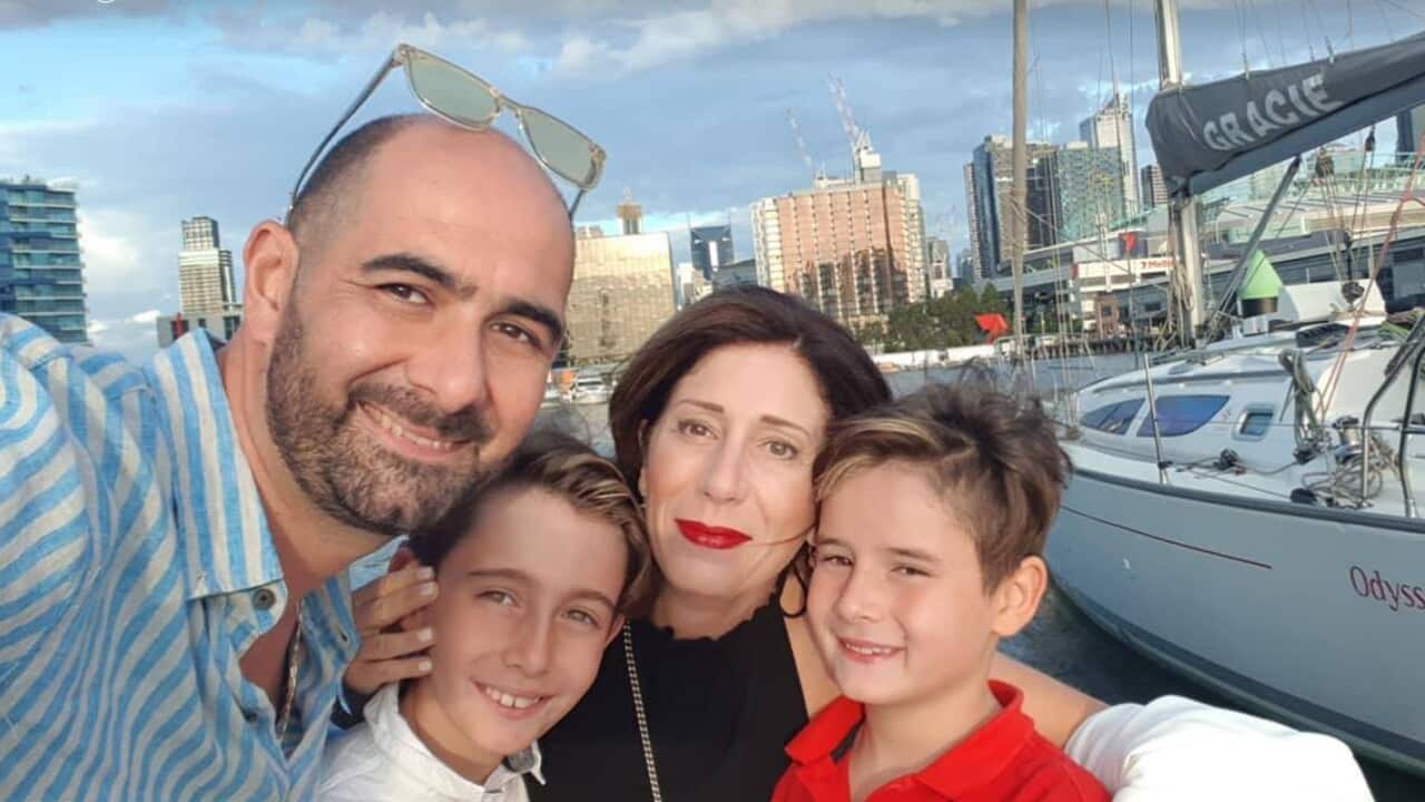 Silvio Zaccareo e Nancy Maugeri con i figli Edoardo e Federico