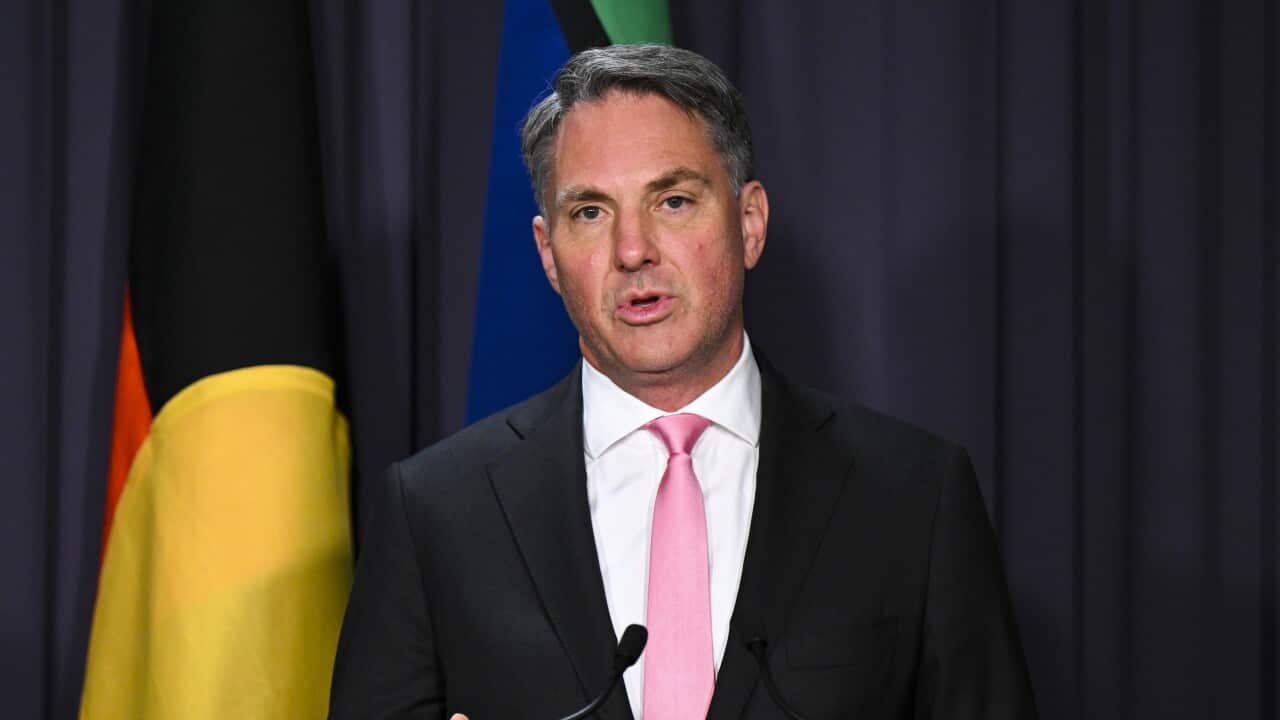 Richard Marles at a press conference