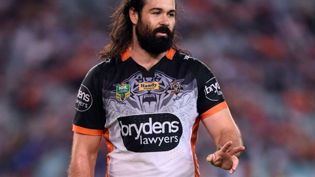 Wests Tigers prop Aaron Woods