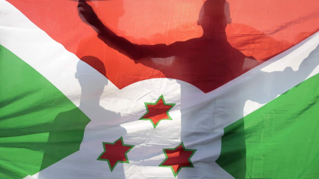 A Burundi national flag