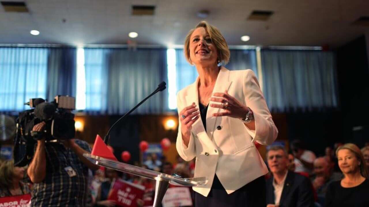 Labor candidate Kristina Keneally speaks during her campaign.