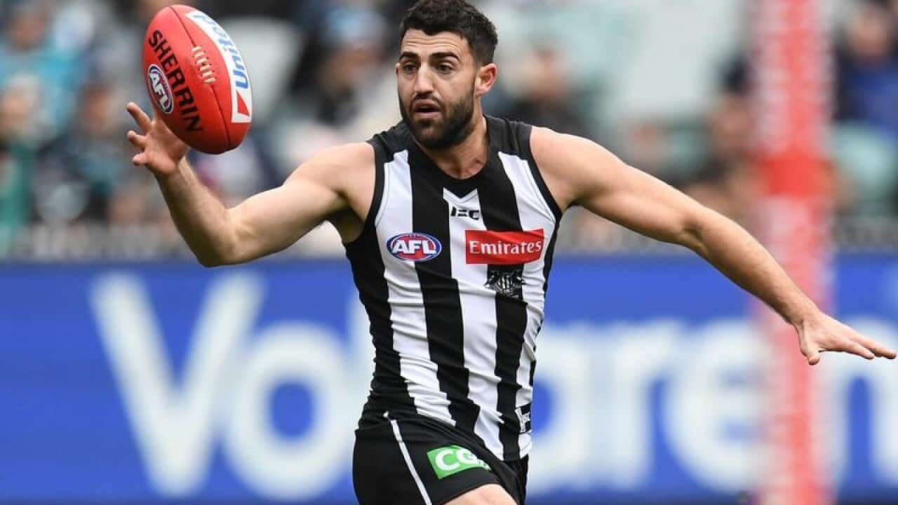 Alex Fasolo of the Magpies