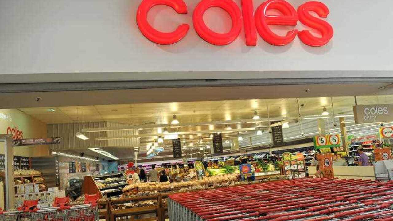 Coles, supermarket, file, stock
