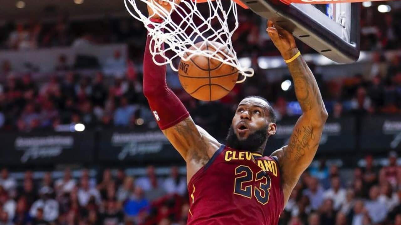 Cleveland Cavaliers forward LeBron James