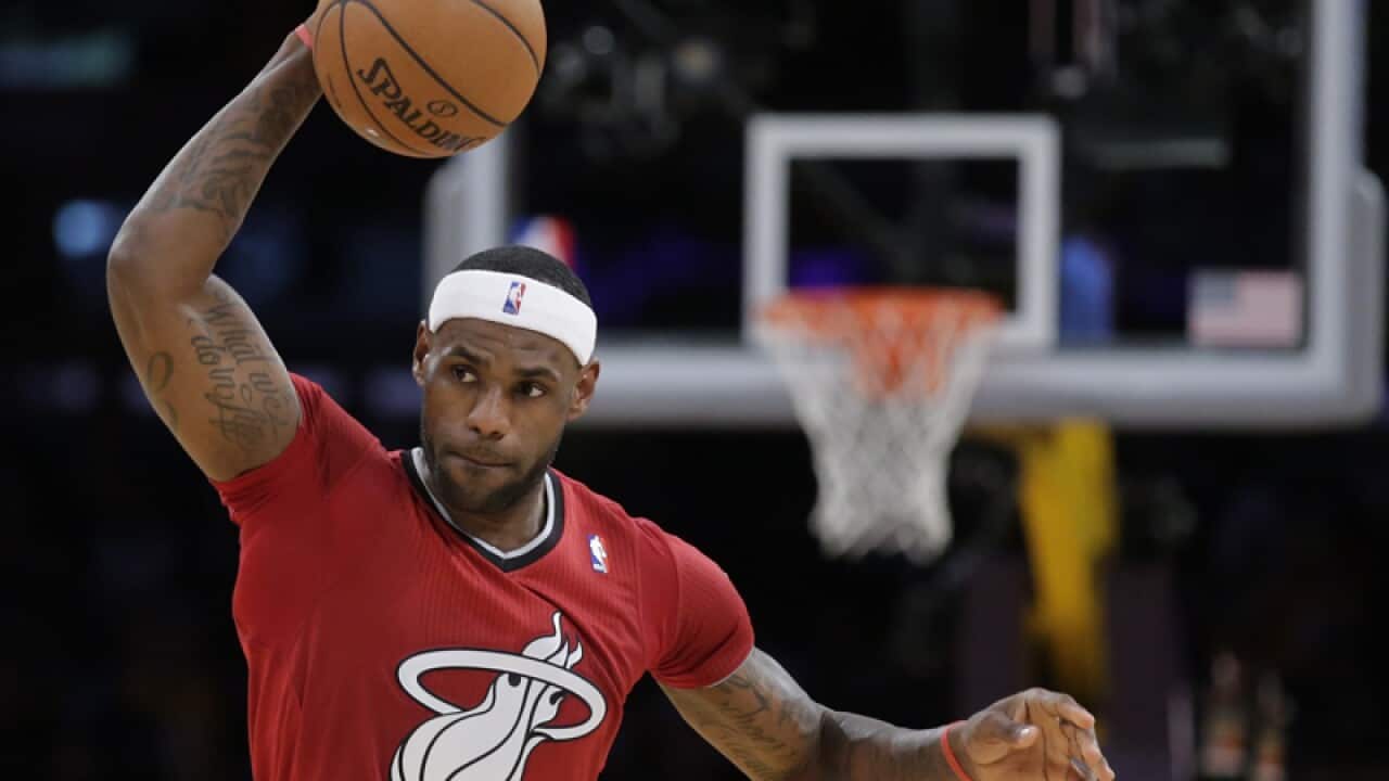 Miami Heat forward LeBron James