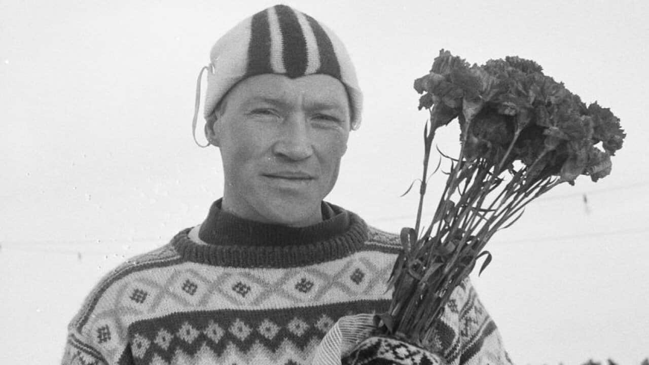 Reinier Paping, winnaar van de Elfstedentocht van 1963