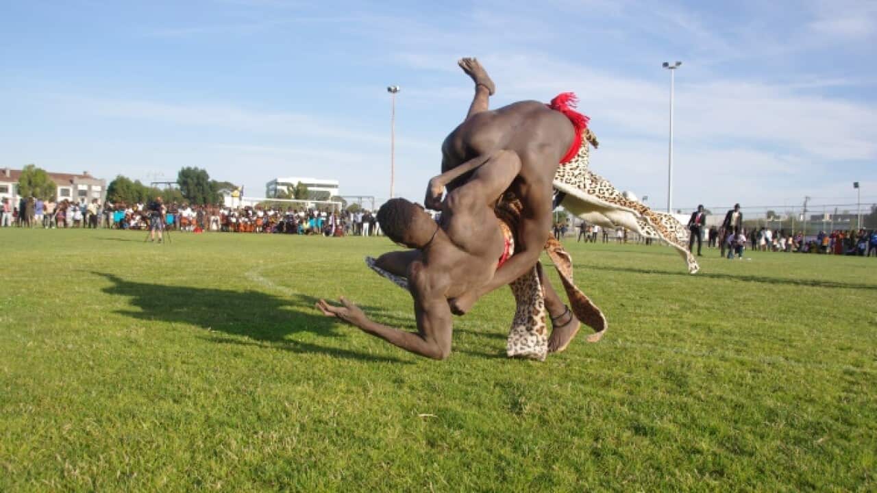 South Sudanese December 2017 Traditional Wrestling in Melbourne.